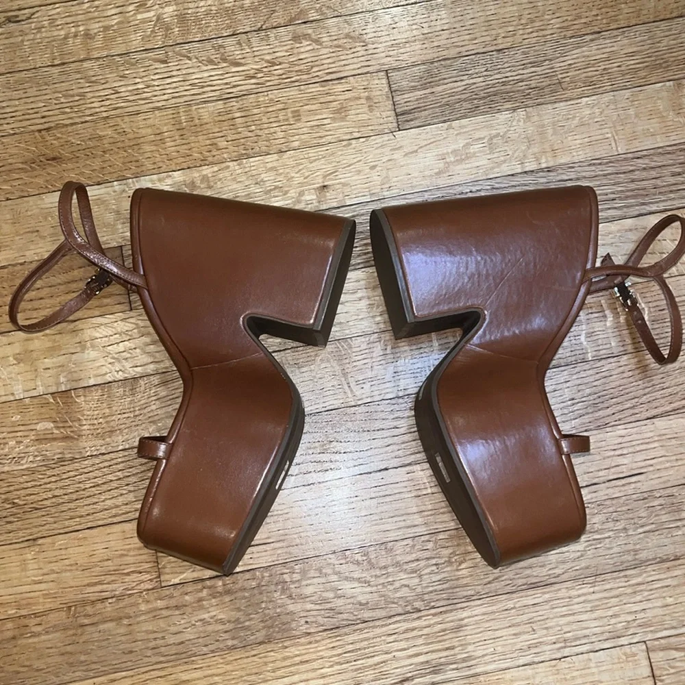 NEW! Larroude Wanda Platform Wedge Sandal 9 Revolve